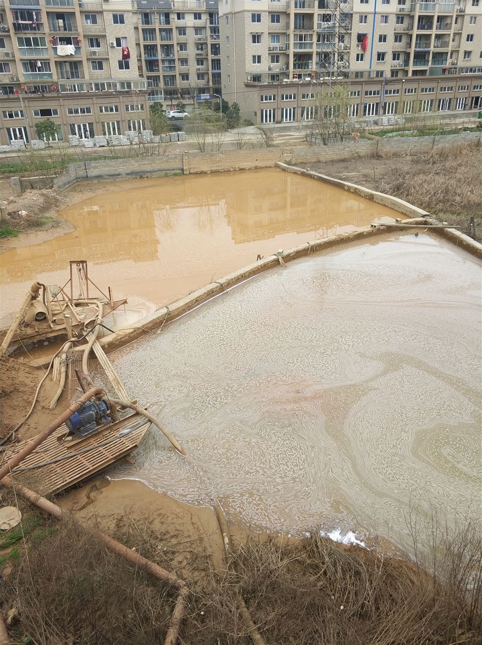鹤峰沉淀池淤泥清理-厂区废水池淤泥清淤